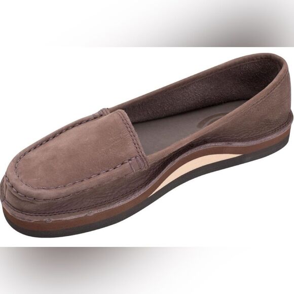 Rainbow women’s slip on Comfort Classic leather loafer in brown. New 7 - Picture 1 of 12